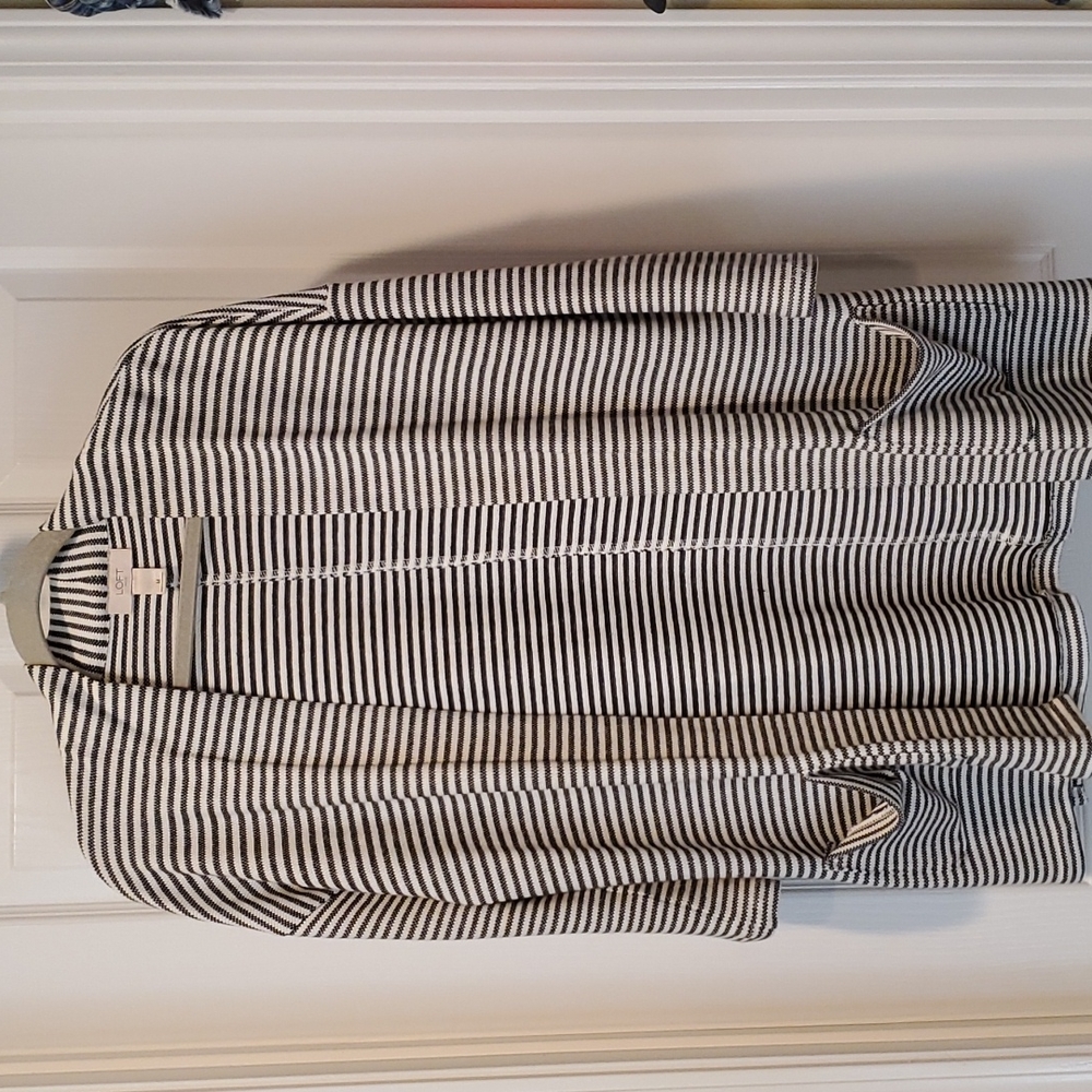 Loft striped sweater/jacket